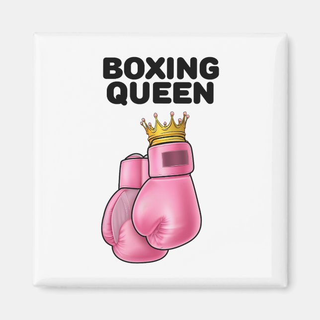 Boxen von Königinnen Frauen Boxermädchen Boxen 1 Magnet (Vorne)