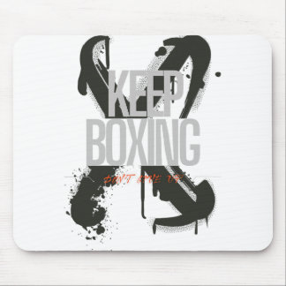 Boxen Weiter Nie Aufgeben Motivationskämpfer-Train Mousepad