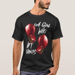 Boxende Frauen Kickboxen Ein Mädchen Das Dinge Sch T-Shirt