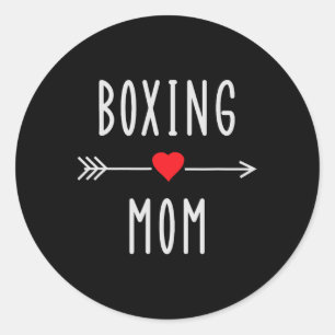 Boxende Mutter Lustige Frauen Boxen Mma Muay Thai Runder Aufkleber