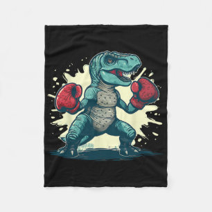 Boxender Dinosaur Boxer T-Rex Kickboxen Dino Boxen Fleecedecke
