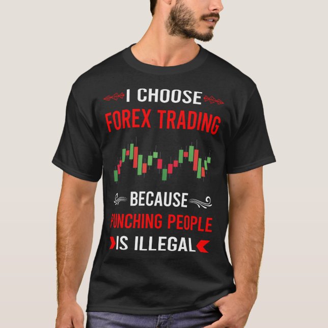 Boxender Forex-Handel-Händler T-Shirt (Vorderseite)