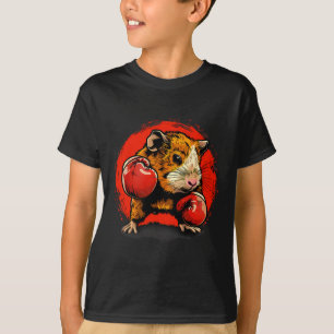 Boxendes Meerschweinchen mit Boxhandschuhen Kickbo T-Shirt