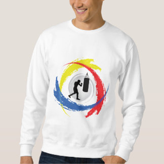 Boxendes Tricolor Emblem Sweatshirt