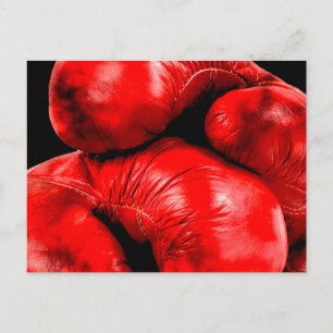 Boxengloves Boxer Grunge Style Postkarte