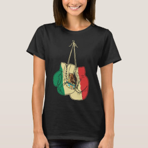 Boxengloves Mexikanische Flagge Mexiko Boxer Coach T-Shirt