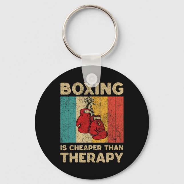 Boxenson Vintag Boxing Boxer Schlüsselanhänger (Vorderseite)