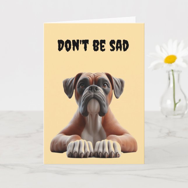 Boxer 40. Geburtstag Karte (Kleine Pflanze)