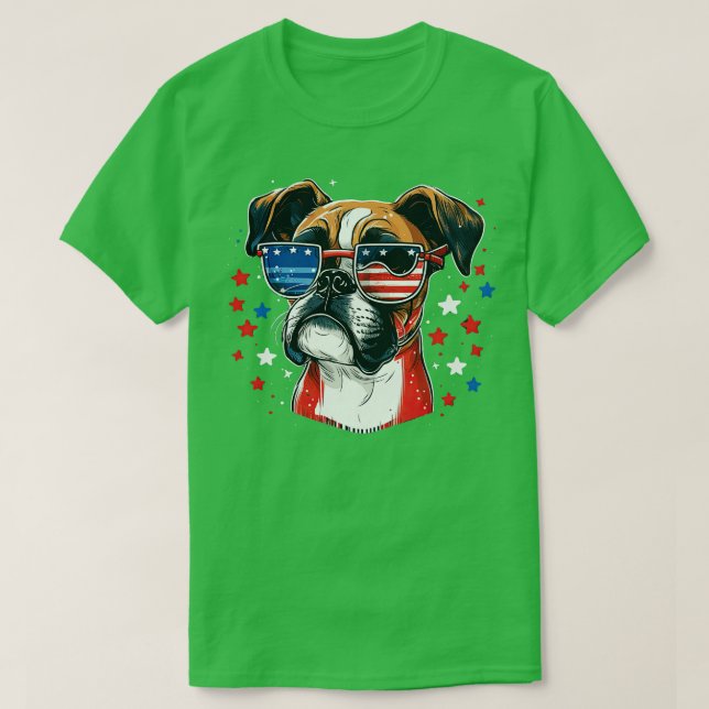 Boxer 4. Juli 5 T-Shirt (Design vorne)
