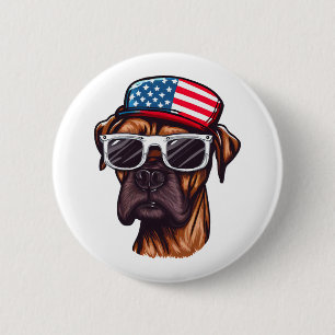 Boxer 4. Juli Party Button