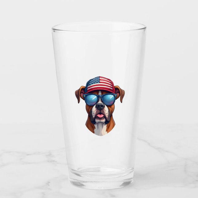 Boxer 4th of July Glas (Vorderseite)