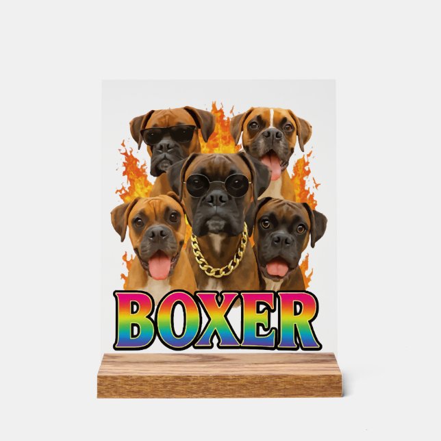 Boxer  acrylschild (Vorderseite)
