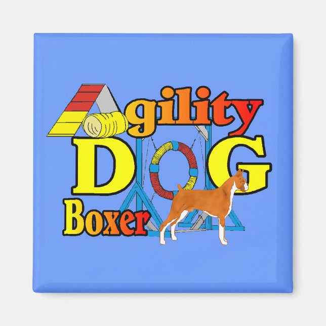 Boxer Agility Magnet (Vorne)