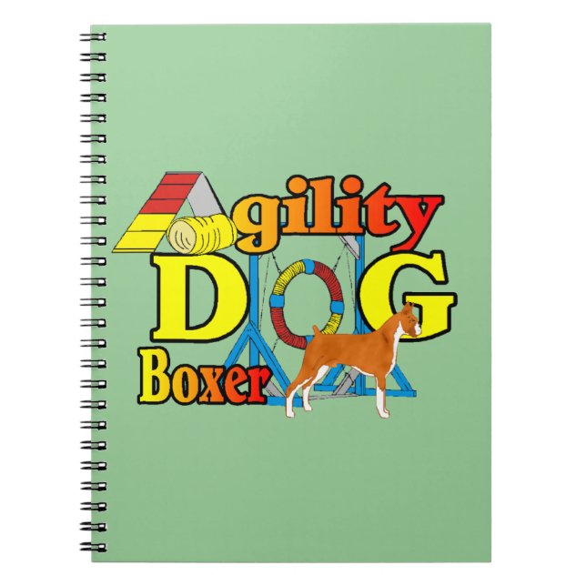 Boxer Agility Notizblock (Vorderseite)