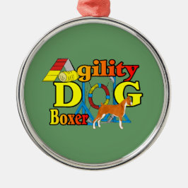 Boxer Agility Ornament Aus Metall