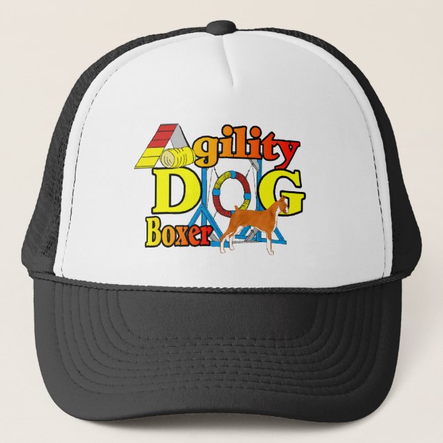 Boxer Agility Truckerkappe (Vorderseite)