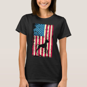 Boxer American Flag USA Patriotic 4. Juli T-Shirt