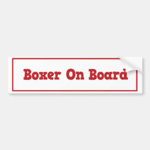 Boxer-an Bord Autoaufkleber