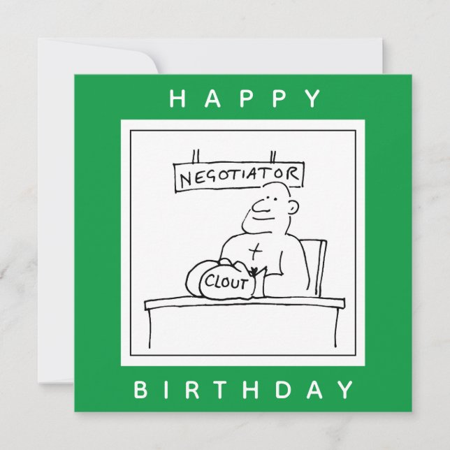 Boxer an einem Schreibtisch hat Cloud on Boxing Gl Karte (Vorderseite)