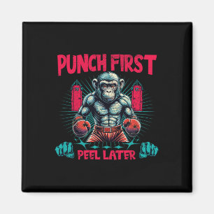 Boxer Ape Punch Erster Boxen-Affe Magnet