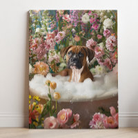 Boxer Art | Boxer Art Bad Canvas Print