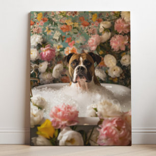 Boxer Art Boxer Badezimmer Kunst Leinwanddruck