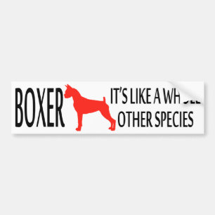 Boxer-Autoaufkleber Autoaufkleber