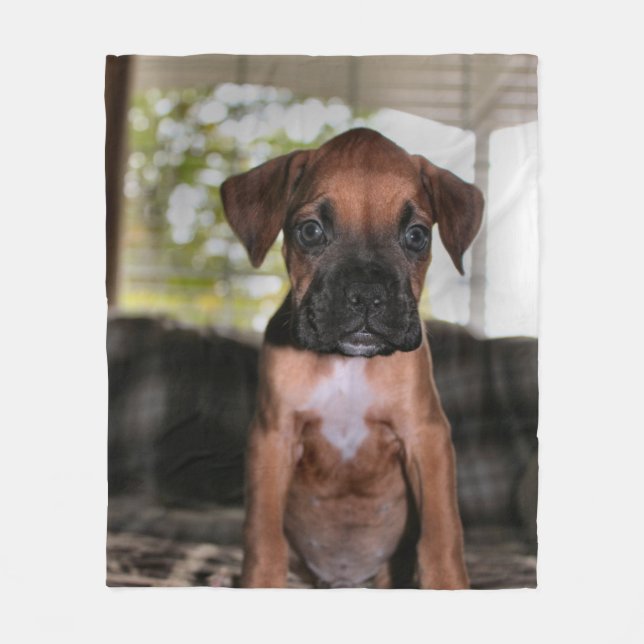 Boxer Baby Fleecedecke (Vorderseite)