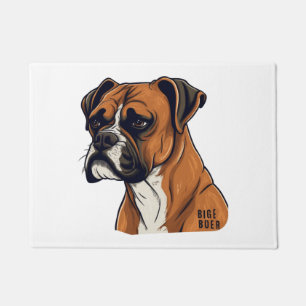 Boxer Bark Designs Punchy Grafik-Designs Fußmatte