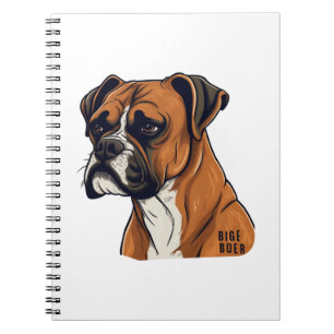 Boxer Bark Designs Punchy Grafik-Designs Notizblock