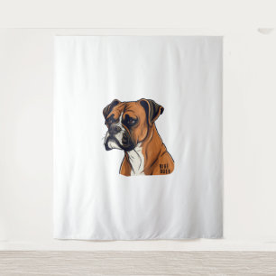 Boxer Bark Designs Punchy Grafik-Designs Wandteppich