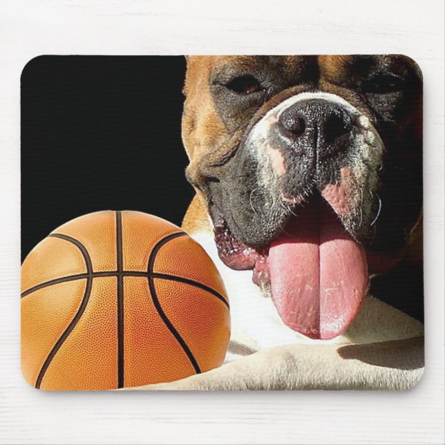 Boxer Basketball-Mauspad Mousepad (Vorne)