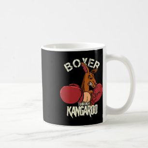 Boxer Boxen Kickboxen Trainiere wie ein Känguru Kaffeetasse