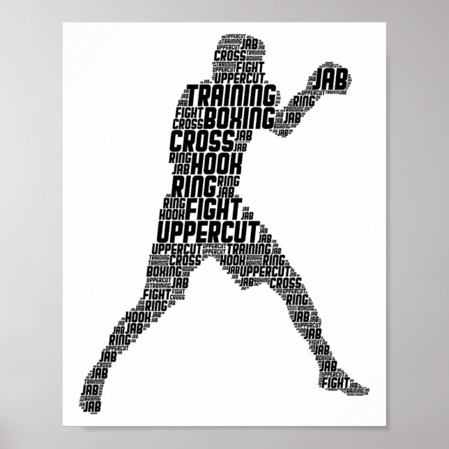 Boxer Boxen Männer Kinder Jungen Jugend Poster (Vorne)