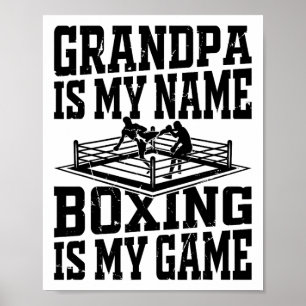 Boxer Boxen Opa Ist Mein Name Boxen Ist Poster