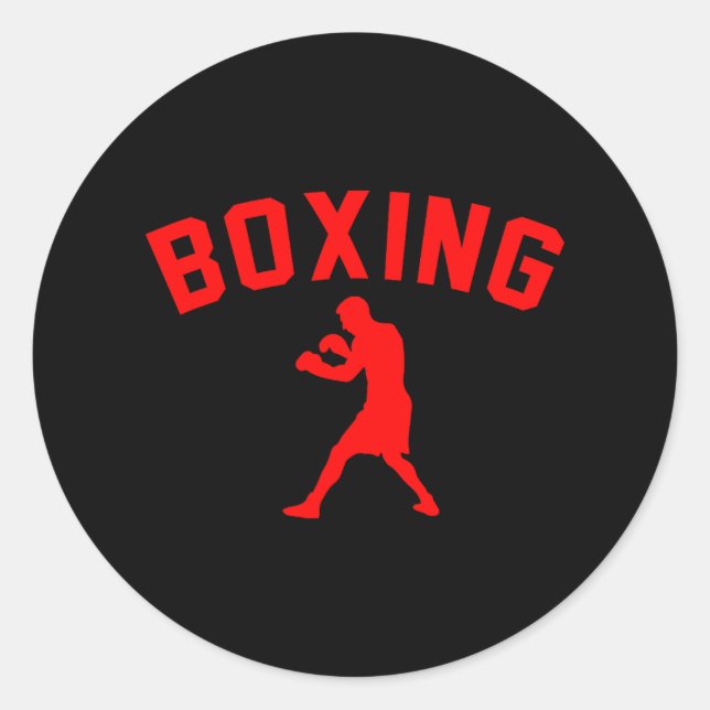 Boxer Boxer Boxer Boxen Boxer Trainer Boxing Runder Aufkleber (Vorderseite)