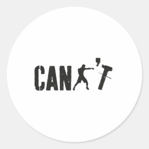 Boxer Boxer Boxer Boxer-Boxer-Spiel kann nicht lus Runder Aufkleber