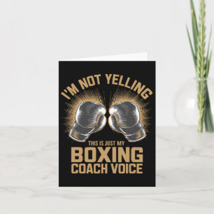 Boxer Boxer Boxer Fighter Fight Boxer Gecoacht Karte