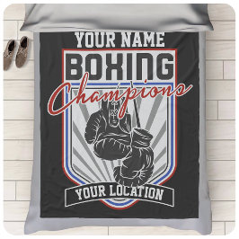 Boxer-Boxer-Fitness-Spiel für personalisierte Boxm Fleecedecke