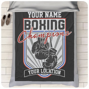 Boxer-Boxer-Fitness-Spiel für personalisierte Boxm Fleecedecke