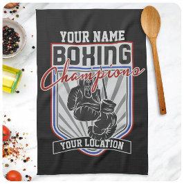 Boxer-Boxer-Fitness-Spiel für personalisierte Boxm Geschirrtuch