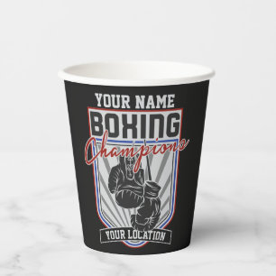 Boxer-Boxer-Fitness-Spiel für personalisierte Boxm Pappbecher