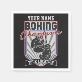 Boxer-Boxer-Fitness-Spiel für personalisierte Boxm Serviette