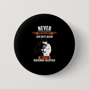 Boxer-Boxer-Kampf-Sportkickboxen O Button