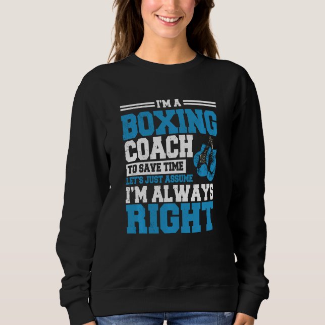 Boxer Boxer-Trainer-Trainer im Kampf Sportlehrer Sweatshirt (Vorderseite)