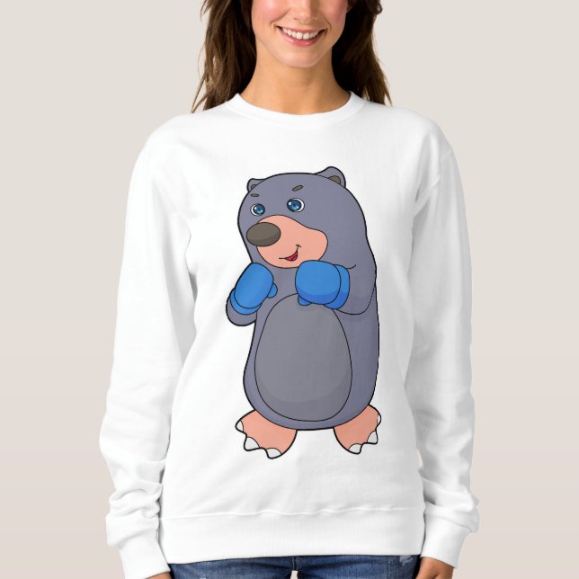 Boxer Boxhandschuhe für Mole Boxing Sweatshirt (Vorderseite)