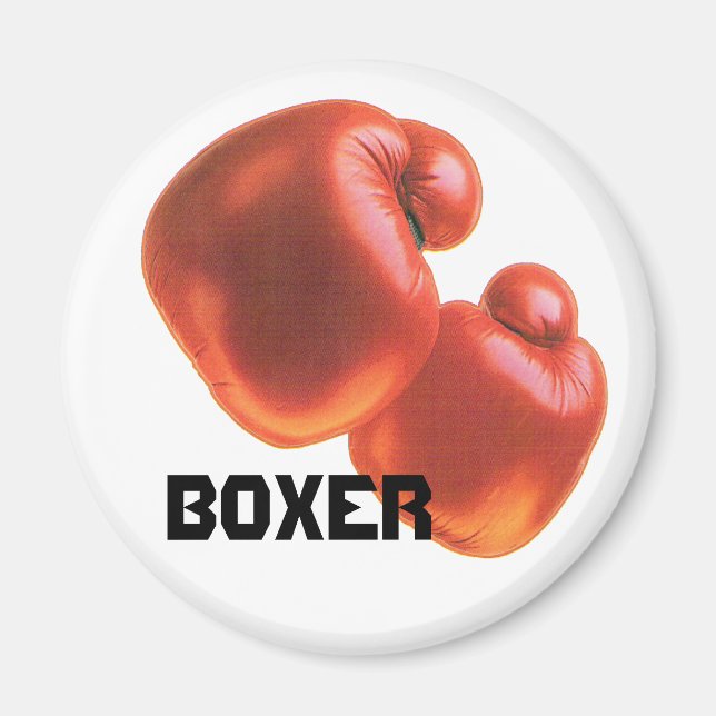 Boxer Boxing Gloves Magnet (Vorne)