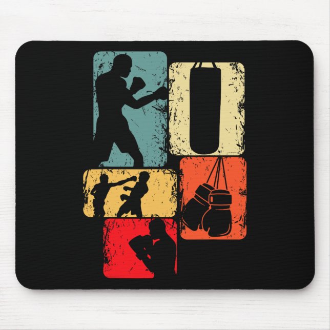 Boxer Boxing Jungs Männer Mousepad (Vorne)