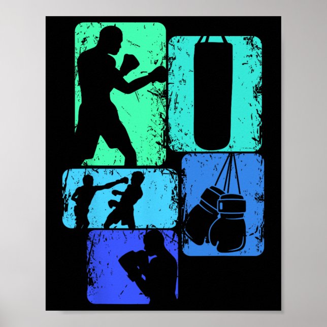 Boxer Boxing Kids Boys Poster (Vorne)