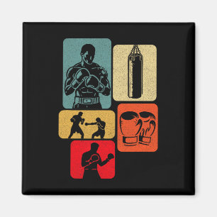 Boxer Boxring Kampf Sport Boxing Glo Magnet
